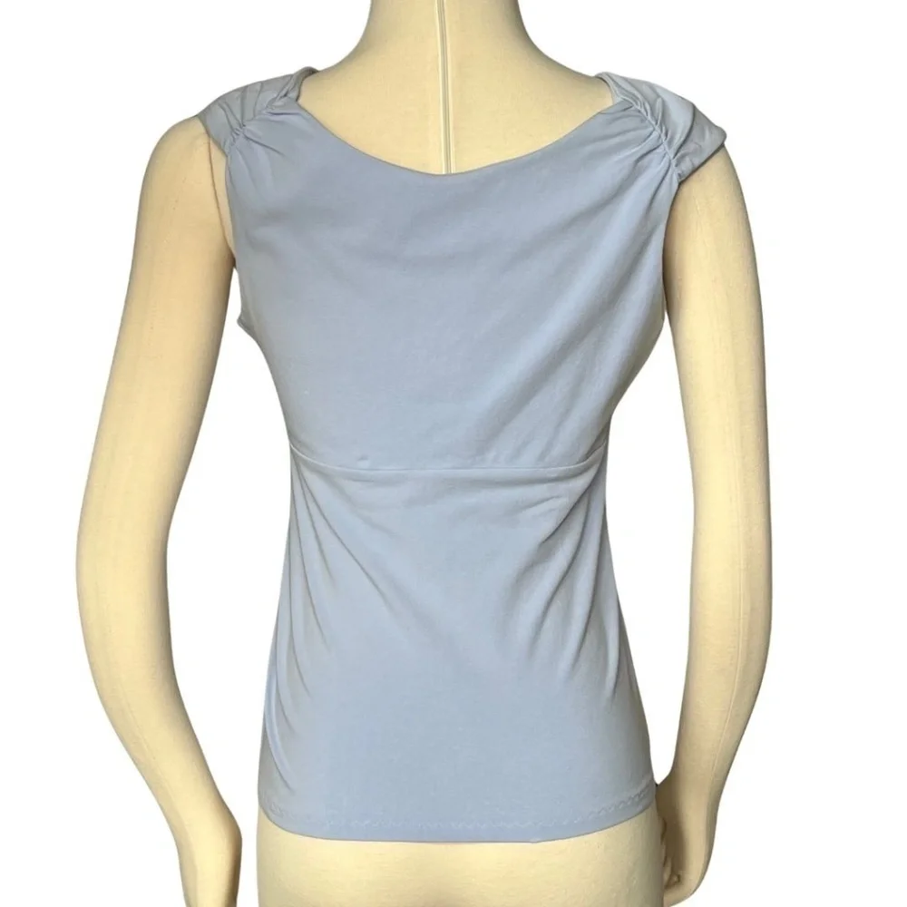 The Limited Blue Twist Front V-Neck Top Size Large NWT - Picture 10 of 10